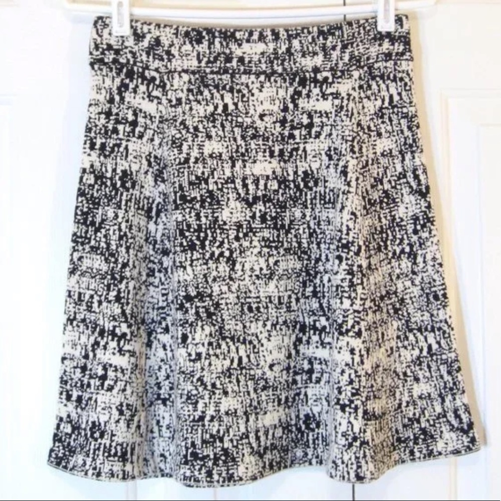 NWT theory tweed black and white skirt